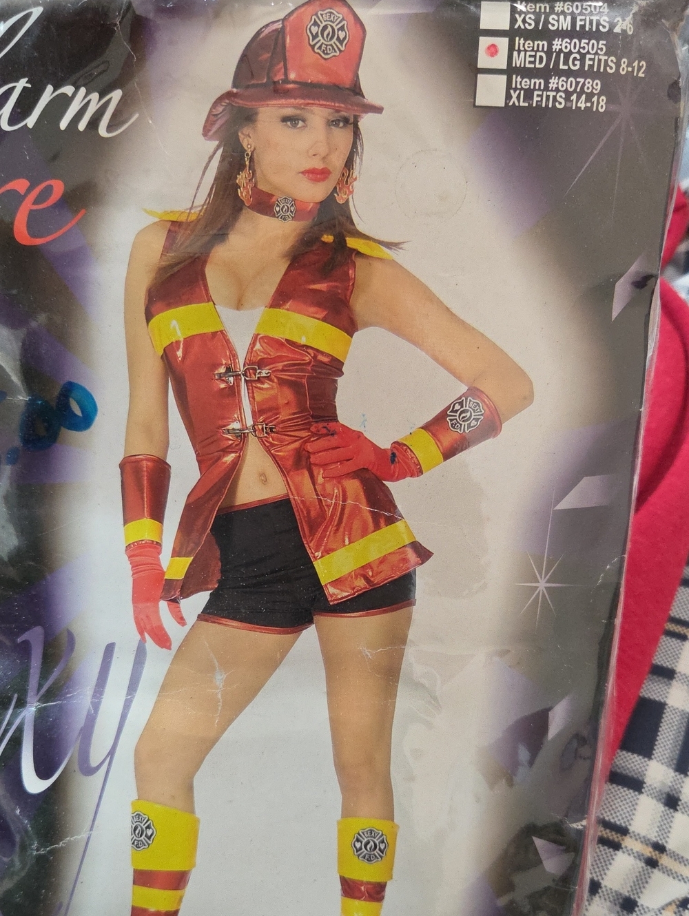 Sexy Firefighter Costume - Med/ 8/12